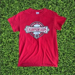 Red Gildan 2015 Baseball SIC Tee